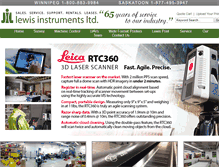 Tablet Screenshot of lewisinstruments.com